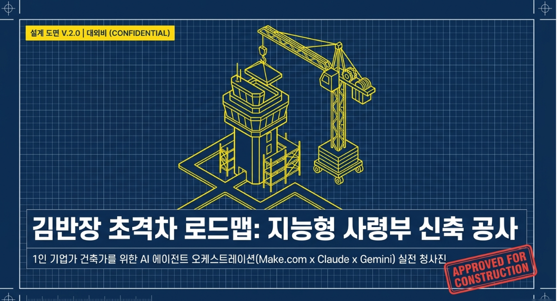김반장 초격차 로드맵: 지능형 사령부 신축 공사