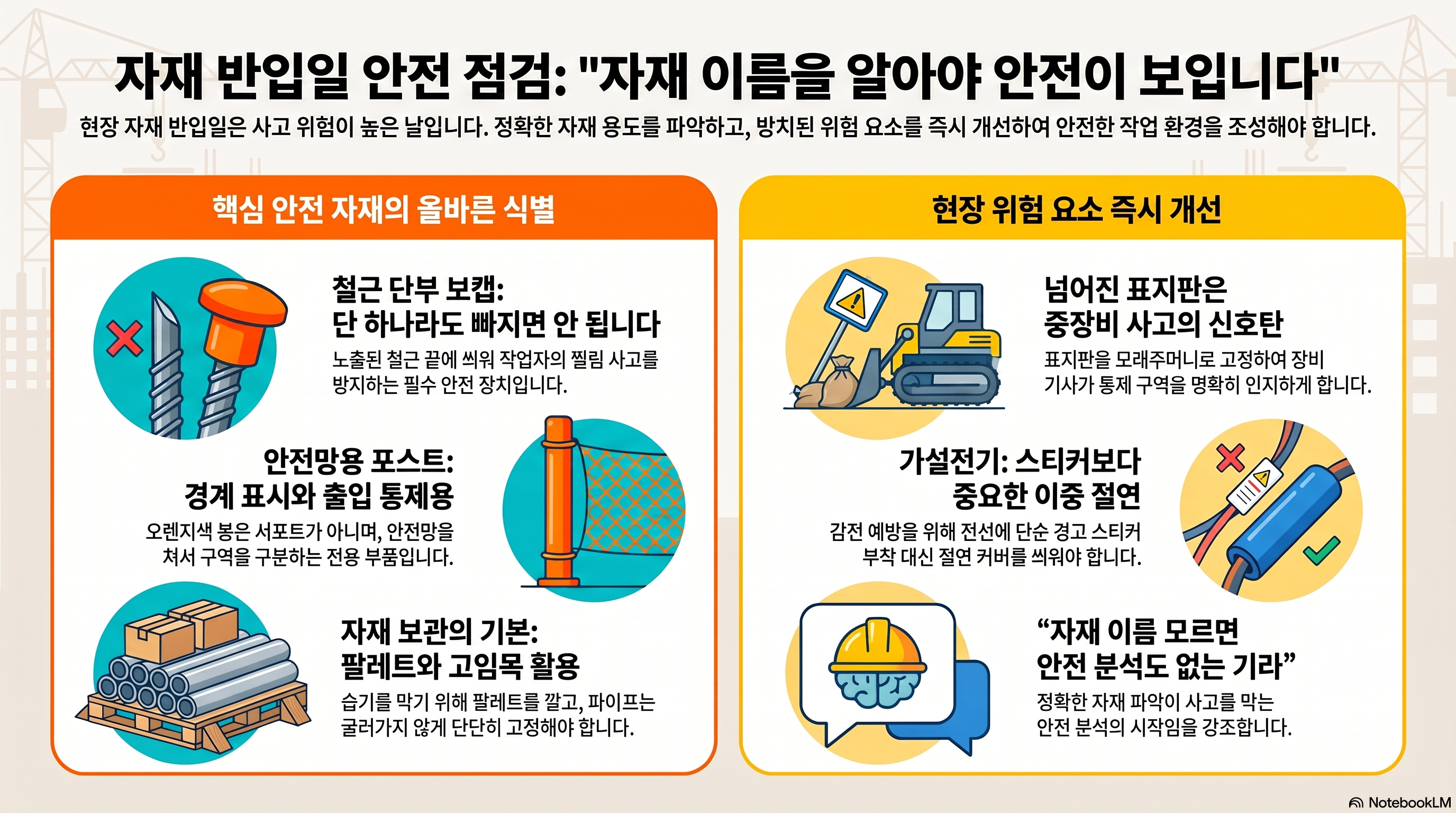 자재 반입일 현장 안전 점검