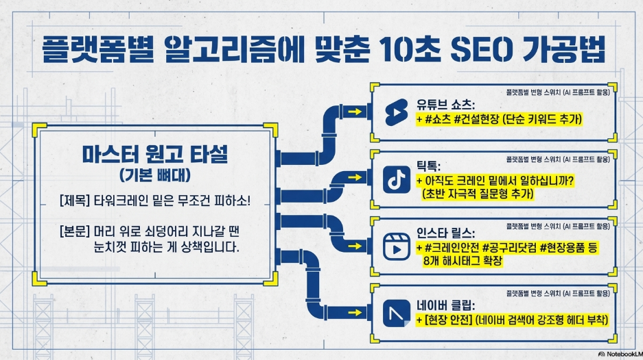 플랫폼별 알고리즘에 맞춘 10초 SEO 가공법